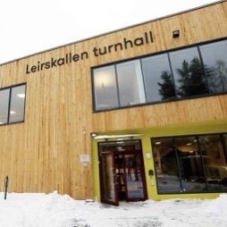 Leirskallen turnhall fra forsiden